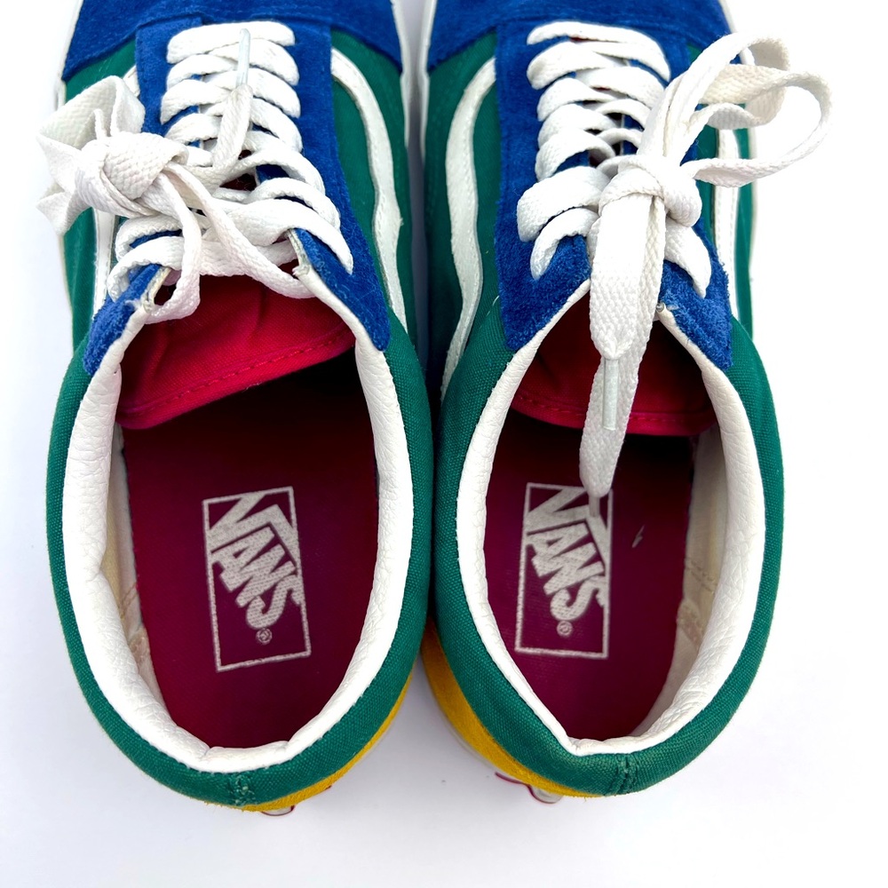 VANS OLD SKOOL LOW TOP YACHT CLUB COLOR BLOCK SHOES, MENS 10.5 WOMEN’S 12 - Picture 13 of 16